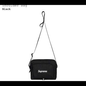Black Supreme Shoulder Bag SS19